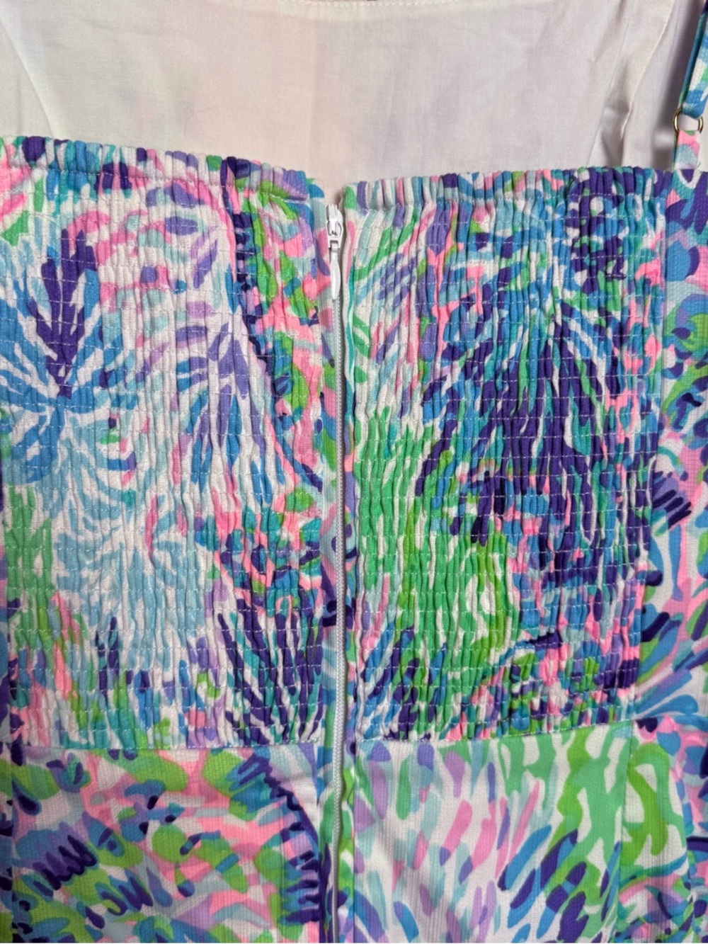 Lilly Pulitzer Jesse Romper Dress Size 8 Shell Of A Party Scallop Lace NWT - Picture 10 of 14